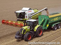 Das Korntankvolumen gibt Claas für die neuen Hybr