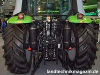 Im Heck des Prototyps des Deutz-Fahr Methangas-512