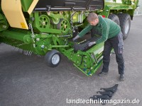 Der Messerbalken der neuen Krone ZX Doppelzweckwag