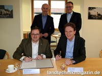Bernard Krone (l. vorne) und Dieter Krone (r. vorn