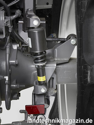 Bild: Als Ausstattungsoption bietet Valtra für die Traktoren A104 und A114 HiTech 4 eine mechanische Kabinenfederung an.