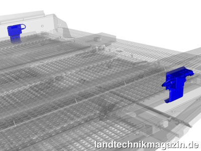 Bild: SIMA Innovation Awards 2021 Bronzemedaille: New Holland, Drucksensor im Reinigungssystem des Mähdreschers.