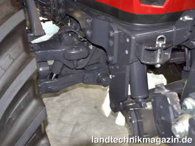 Bild: Als optionale Ausstattung ist für die Traktoren-Serie McCormick X6.4 P6-Drive eine gefederte Vorderachse mit Einzelradfederung erhältlich.