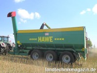 HAWE hat die bewährten Getreide-Überladewagen UL