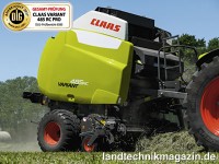 Die Claas Rundballenpresse Variant 485 RC PRO erhi