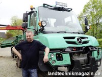 Sascha Voß erledigt mit seinem Unimog U 530 in »