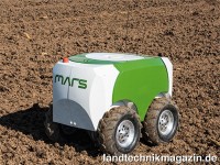 Die Robotereinheit Fendt XAVER wiegt etwa 50 kg, w