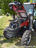 Unter der neugestalteten Motorhaube der Case IH Qu