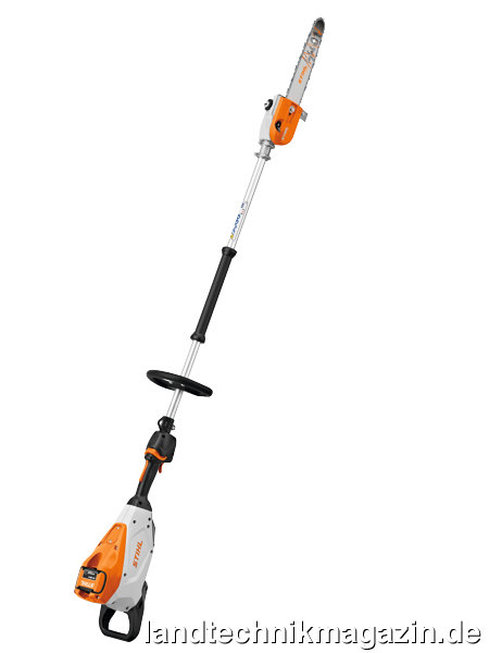 lDie neue Forstpflegesäge HTA 150 ist das erste speziell für Pflegearbeiten im Wald konzipierte Akku-Gerät von Stihl.