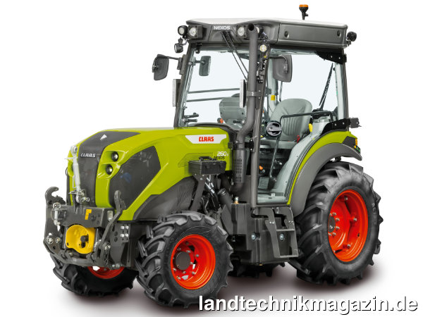 lDie Claas Spezialschlepper der Baureihe NEXOS 200 COMFORT verfügen ab dem Modelljahr 2025 über eine neue 4-Pfosten-Kabine.
