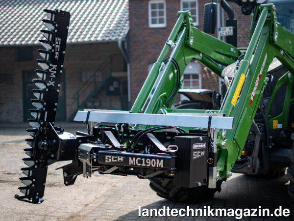 lDer neue Düvelsdorf Multi Carrier MC190 wurde speziell für die Montage der Group Schumacher SCH Ast- und Heckenscheren, KM-X, KM-S und KM-L entwickelt.