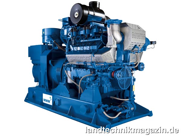 lDer TCG 2016 C wird neben den vorhandenen Varianten V12 und V16 jetzt auch als V8-Motor angeboten. Die Achtzylinder-Variante verfügt über eine Leistung von bis zu 400 kW elektrisch und erreicht damit laut MWM unter ISO-Bedingungen einen elektrischen Wirkungsgrad von 42,5%.