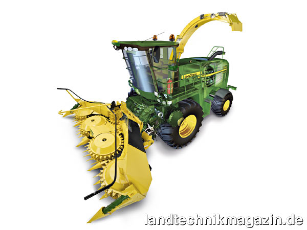 Bild: John Deere erhält eine weitere Agritechnica-Neuheiten-Silbermedaille 2009 für das Condition Monitoring System für John Deere Feldhäcksler.