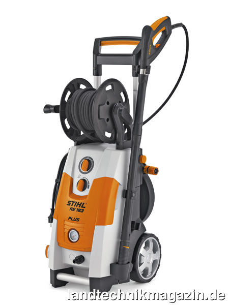 lDie neuen Hochdruckreiniger Stihl RE 143, RE 143 PLUS und RE 163 PLUS (Abbildung) garantieren laut Hersteller zuverlässige Sauberkeit bei hohem Arbeitskomfort und langer Lebensdauer.
