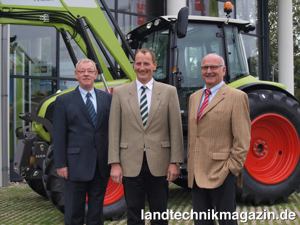 lDas neue Geschäftsführungsteam der Claas Vertriebsgesellschaft Deutschland (von links): Uwe Lütkeschümer, Jörg Sudhoff und Henning Christian Paulsen.