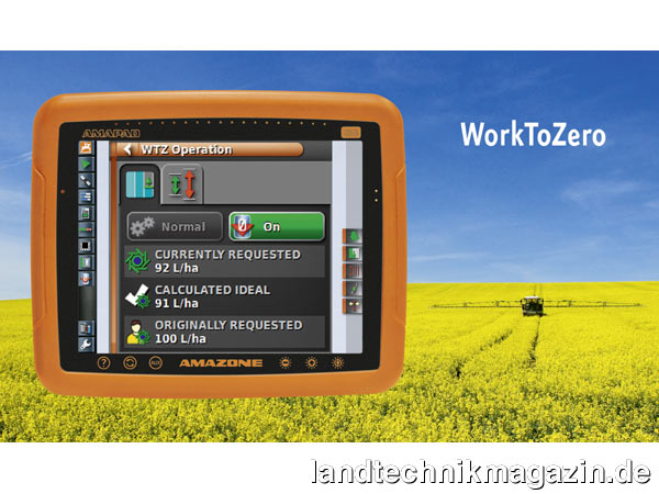 Bild: Agritechnica Neuheiten Silbermedaille 2011 für Terminal-Software zum Restmengenmanagement, Amazonen-Werke H. Dreyer GmbH & Co. KG, Hasbergen-Gaste, Deutschland, Halle 14, Stand A20.
