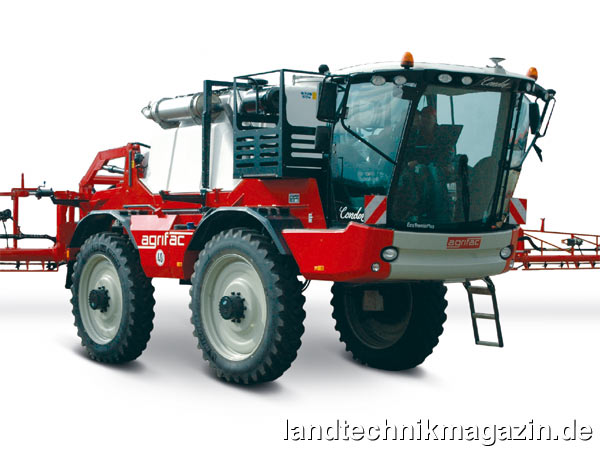 lSeit kurzem bietet Agrifac den Pflanzenschutz-Selbstfahrer Condor auch mit stärkerer Motorisierung (210/286 kW/PS) an, auf der Agritechnica 2013 soll der nochmals leistungsfähigere Condor XXL vorgestellt werden.