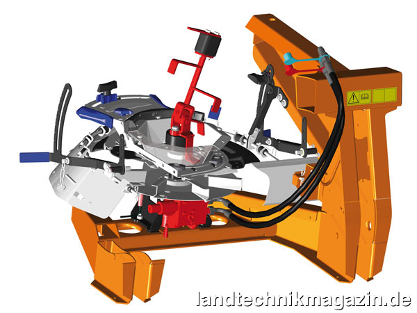 lBei der neuen Antriebsvariante AXEO-Q HydroControl von Rauch mit hydraulischen Streuscheiben- und Rührwerksantrieb kann die Arbeitsbreite von der Kabine aus eingestellt werden. Stoppt oder startet der Traktor, werden Rührwerk und Wurfscheibe automatisch ab- oder zugeschaltet.