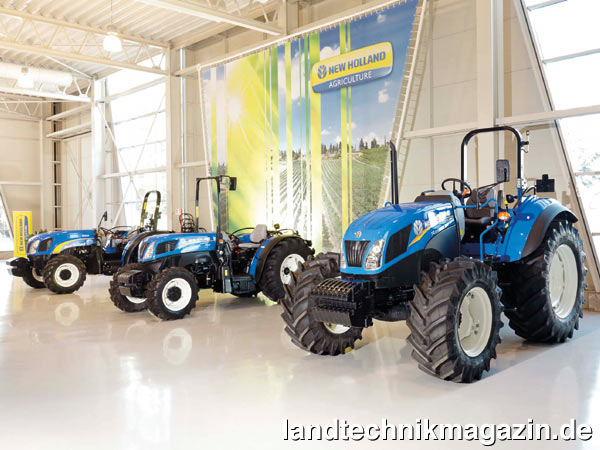 Bild: Im 1977 eröffneten New Holland Werk Jesi wurden ursprünglich nur Traktorkomponenten hergestellt. Die Traktorproduktion wurde 1986 aufgenommen. Heute ist Jesi das globale Produktionszentrum für New Holland Spezialtraktoren. Neben den T4-F/N/V-Modellen laufen hier auch die TK-Raupentraktoren sowie die Baureihen T4, TD5 und T5 vom Band.