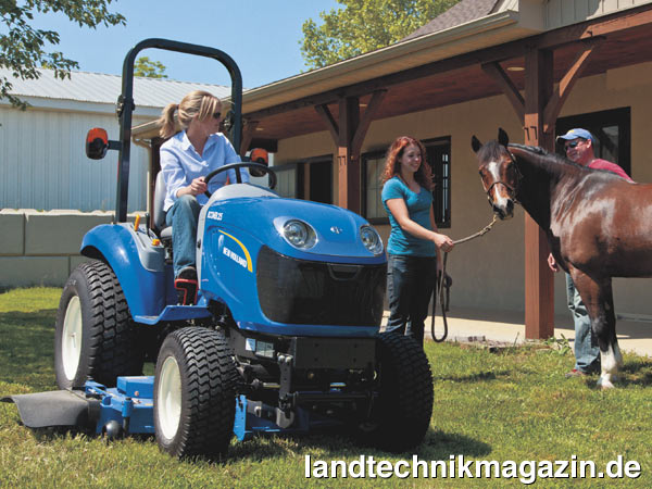 lDie neuen Kompakttraktoren Boomer von New Holland zeichnen sich durch einfache Bedienung und geringe Abmessungen aus. Präsentiert werden sie auf der demopark 2015 in Eisenach, wo New  Holland erstmalig ausstellt.