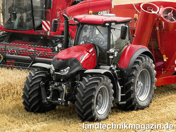 XL-Bild: Die neuen Case IH Traktoren Optum 270 CVX und Optum 300 CVX (im Bild) sind weitestgehend baugleich mit den neuen New Holland Traktoren T7.290 und T7.315.
