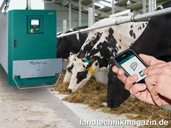 lDas neue GEA Mix&Carry WIC benötigt nur wenig Raum und eignet sich sowohl für Neubau als auch Nachrüstung des Stalls. Auf Wunsch sendet das System auch Status-Updates per SMS.