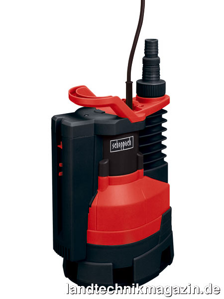 lDie neuen scheppach Schmutzwasser-Tauchpumpen SP900-F, SP750-BF und SP900-BF eignen sich nach Herstellerangaben für die Förderung von verunreinigtem Wasser bis zu einer Partikelgröße von 35 mm.