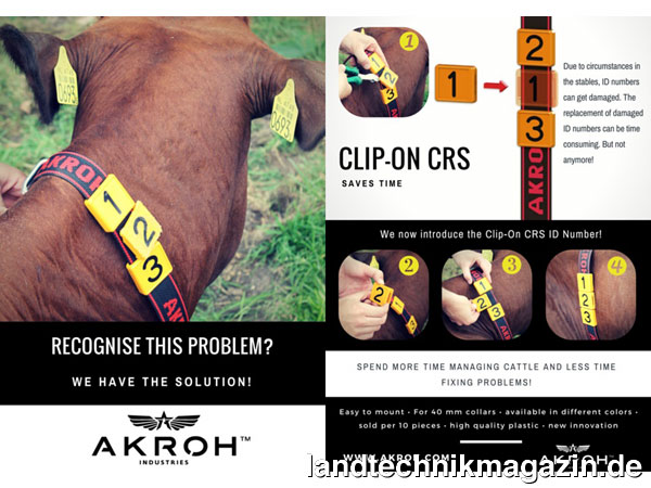 Bild: Winner Innovation Award EuroTier 2016: CLIP-ON, AKROH Industries B.V., Zwolle, Niederlande.