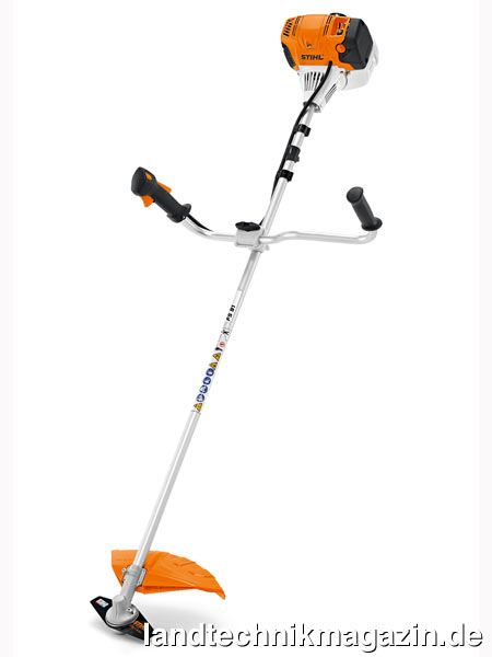 lDie Motorsense Stihl FS 91 mit 4-MIX-Motor sorgt auch bei weitläufigen Wiesen für komfortables Mähen.