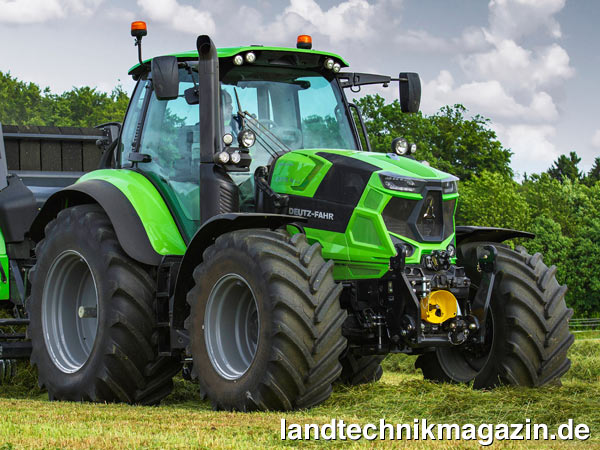 lMit den drei Traktoren 6155.4, 6165.4 und 6175.4 erweitert Deutz-Fahr die Serie 6 Agrotron um Modelle mit 4-Zylinder-Motoren. Optisch entsprechen die neuen Modelle dem Design ihrer großen Brüder.