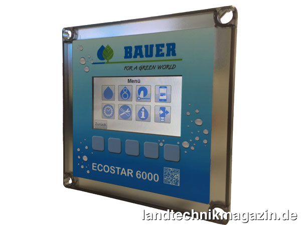 lDie neue Bauer Beregnungselektronik ECOSTAR 6000 garantiert laut Hersteller eine präzise und sichere Beregnung.
