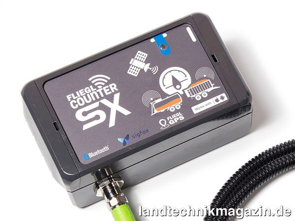 Bild: Innovation Award Agritechnica 2017 Neuheiten Silbermedaille für Beacon+GPS+Sigfox Fliegl COUNTER SX / Pöttinger PÖTPRO Guide, Fliegl Agrartechnik GmbH, Halle 4, Stand B43, Gemeinschaftsentwicklung mit Pöttinger Landtechnik GmbH, Halle 27, Stand C39.