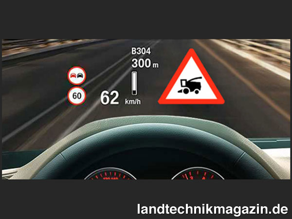 Bild: Innovation Award Agritechnica 2017 Neuheiten Silbermedaille für Telematics Large Vehicle Alert System warnt Automobil-Fahrer vor Landmaschinen im Straßenverkehr, Claas-Vertriebsgesellschaft mbH Deutschland, Halle 13, Stand C02.