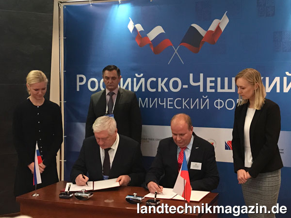lDas Memorandum zwischen ZETOR TRACTORS a.s. und Kovorov Elektro Mechanikal Plant (KEMP) wurde am 22. November 2017 in Moskau unterschrieben.