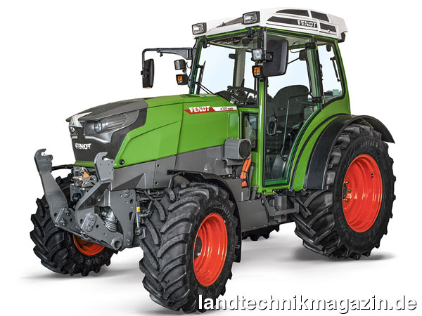 XL-Bild: Intervitis Interfructa Hortitechnica Anbau- und Erntetechnologie Gold-Medaille 2018: Fendt e100 Vario (Bild: AGCO GmbH)