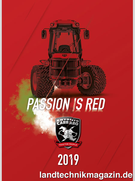 lDer Antonio Carraro Kalender 2019 steht unter dem Motto »Passion is Red«.