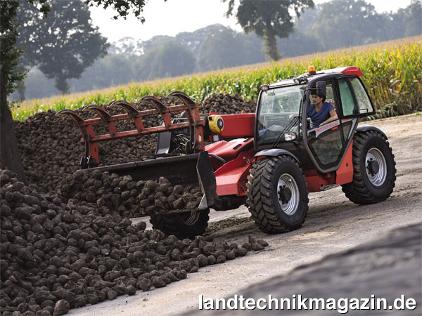 XL-Bild: Manitou-Teleskoplader der Baureihen MLT und MLA können ab sofort mit Vredestein Endurion Reifen in den Dimensionen 460/70 R 24 und 500/70 R 24 bestellt werden.