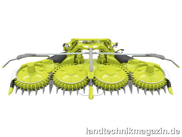 Bild: Claas zeigt auf der Agritechnica 2019 mit dem neuen ORBIS 450 mit nach Herstellerangaben 4,5 m Arbeitsbreite und dem neuen ORBIS 600 mit laut Claas 6,0 m Arbeitsbreite neue reihenunabhängige Maisvorsätze.