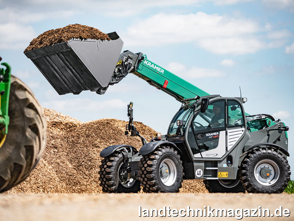 lDer Teleskoplader Kramer KT429 wird von einem Deutz TCD 3.6 Motor mit Stufe V und 100 kW Leistung angetrieben, der die Abgasstufe V durch DOC, SCR und DPF erfüllt.