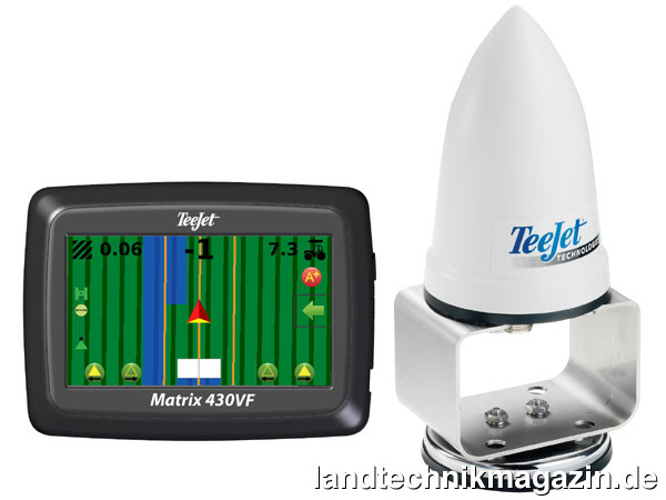 lTeeJet bietet mit der neuen Matrix 430VF eine speziell für den Einsatz im Obst-, Wein- und Hopfenbau entwickelte Spurführung an.