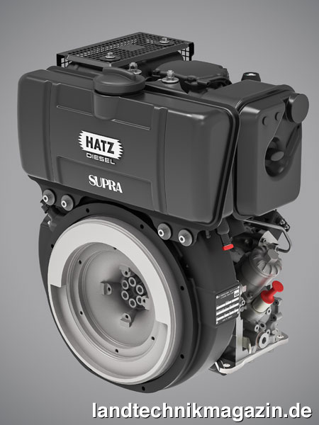 XL-Bild: Der D-Serien-Einzylinder Hatz 1D90E mit E1-Technologie und bis zu 10,8 kW wurde nach der aktuell gültigen US-Norm EPA Tier 4 final zertifiziert.