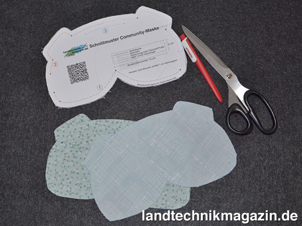 XL-Bild 3: Schritt 1 »Zuschneiden« (Dauer ca. 10 min