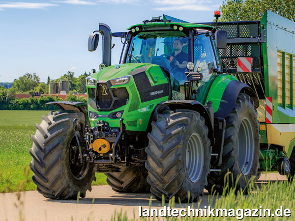 lDer neue Deutz-Fahr 8280 TTV – alias »#AlwaysOnTractor« – verfügt über eine Motor-Nennleistung nach Herstellerangaben von 197/268 kW/PS. Sein neues Stufenlosgetriebe SDF T7780 TTV ist eine Same Deutz-Fahr Eigenkonstruktion und erlaubt eine maximale Höchstgeschwindigkeit von 60 km/h.