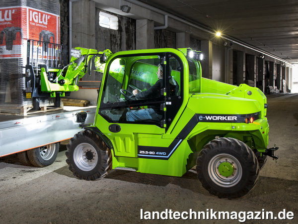Bild: Technical Innovation Contest EIMA 20 21 Mention: MERLO S.p.A. Industria Metalmeccanica, Integrale elektrische Übertragung auf e-Worker.