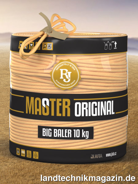 lDie Juta Pressen-Bindegarne der Serie Master verfügen jetzt über die neue JutaLock Garnenden-Sicherung aus umweltfreundlichem Papier. Die jetzt 40 cm langen losen Garnenden bei den Juta Master Bindegarnen erleichtern die Handhabung und das Verbinden der Garnrollen.