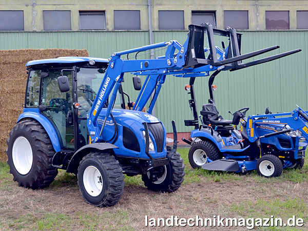 XL-Bild: New Holland erweitert die Boomer Traktoren um die zwei Modelle Boomer 45 und Boomer 55 mit 47 respektive 57 PS und rüstet die komplette Baureihemit neuen Stufe-V-Motoren aus.