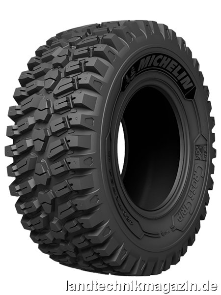 lDer Michelin CrossGrip Mehrzweck-Ganzjahresreifen für Baggerlader, Kompaktlader, Teleskoplader und kleine Traktoren ist jetzt auch in den Dimensionen 440/80R 34 und 480/80R34 verfügbar.