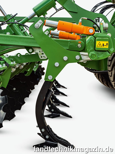 lDie neuen C-Mix-Ultra-Zinken mit hydraulischer Überlastsicherung sind für die Amazone Anhängegrubber Cenius-2TX und die Scheibeneggen-Grubber-Kombinationen Ceus-2TX erhältlich.