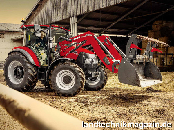 XL-Bild: Die Case IH Traktoren Farmall 90C, 100C, 110C und 120C profitieren durch eine Leistungssteigerung von neuen Stufe-V-Motoren.