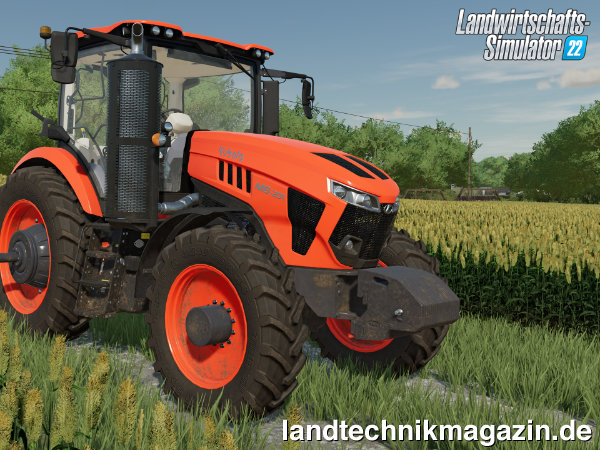 XL-Bild: Neben vielen weiteren Kubota Fahrzeugen und Werkzeugen erhält der Landwirtschafts-Simulator 22 auch den M8 Traktor.